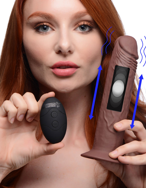 Remote Control Vibrating And Thumping Dildo