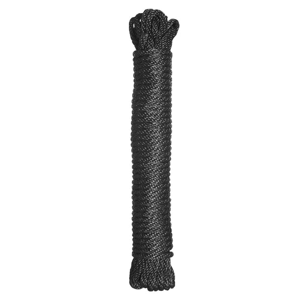 Black Nylon Bondage Rope - Feet