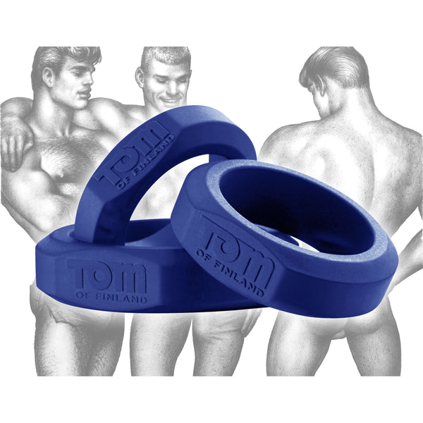 Tom Of Finland 3 Piece Cock Ring Set